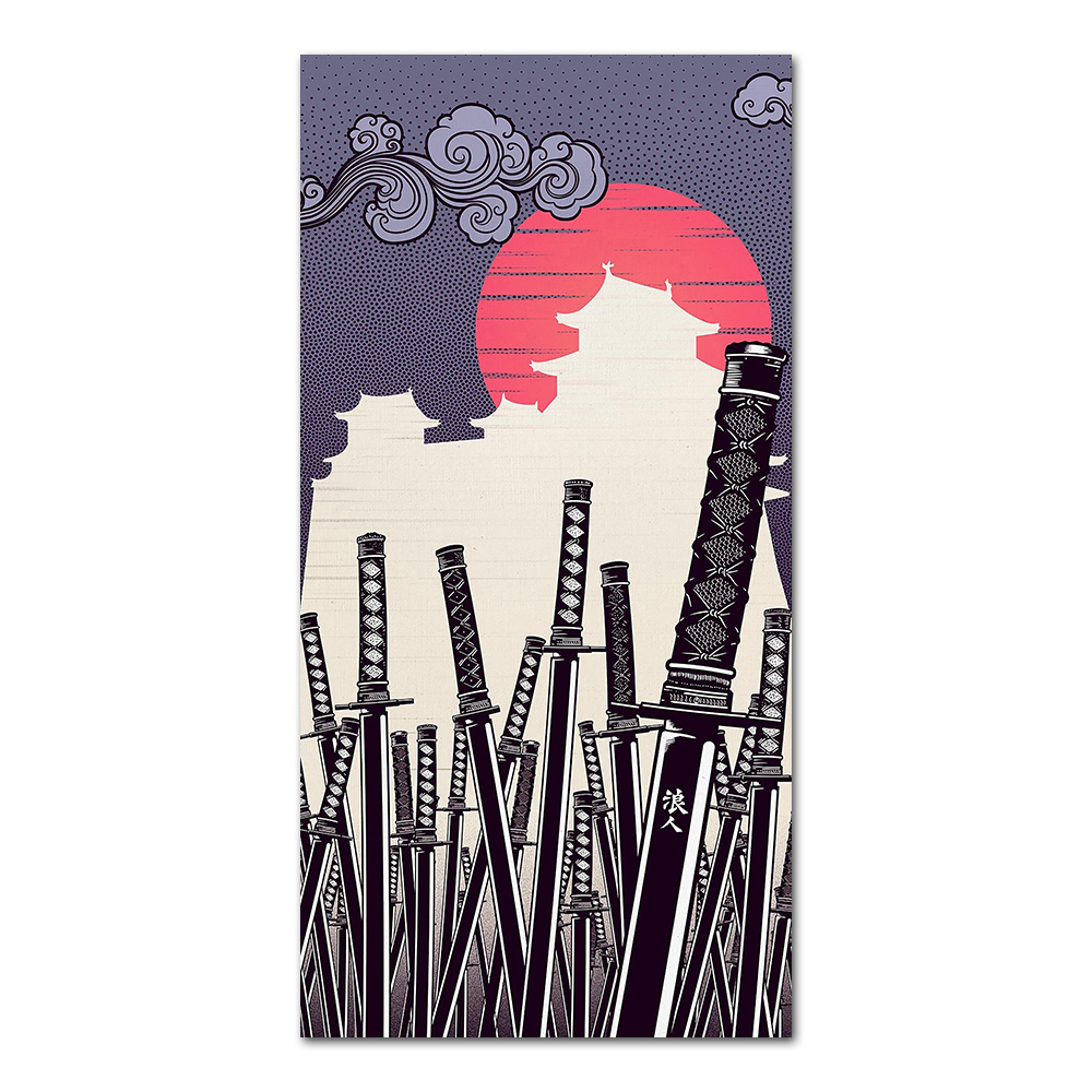 Japanese Katana Canvas Paintin - Japanese Lifestyle Home review and price